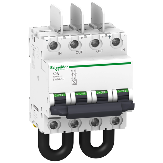 Schneider Electric-A9N61699-Interrupteur sectionneur photovoltaïque SW60-DC 1000 VDC 50 A 2P