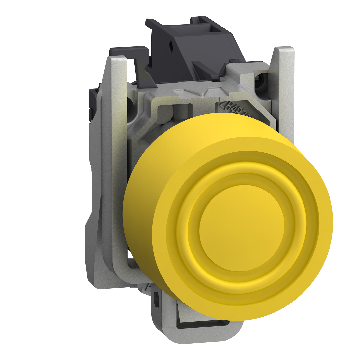 Schneider Electric-XB4BPS51GEX-Harmony XB4 - bouton poussoir impuls Atx gaz - Ø22 - capuchon - jaune - 1F - vis