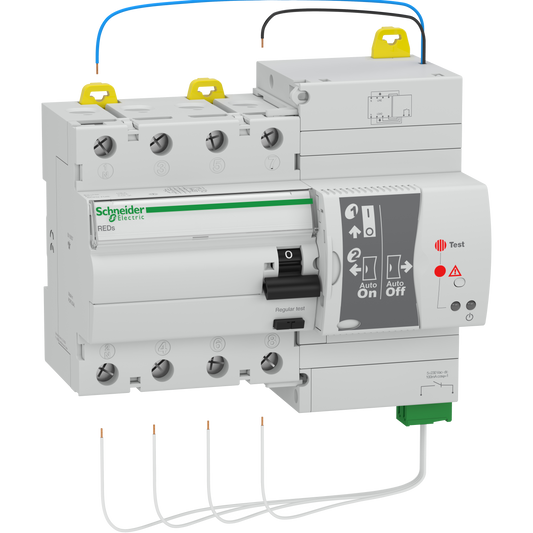 Schneider Electric-18265-Multi9 - réenclencheur dispositif de courant résiduel - RED - 4P - 25A - class A
