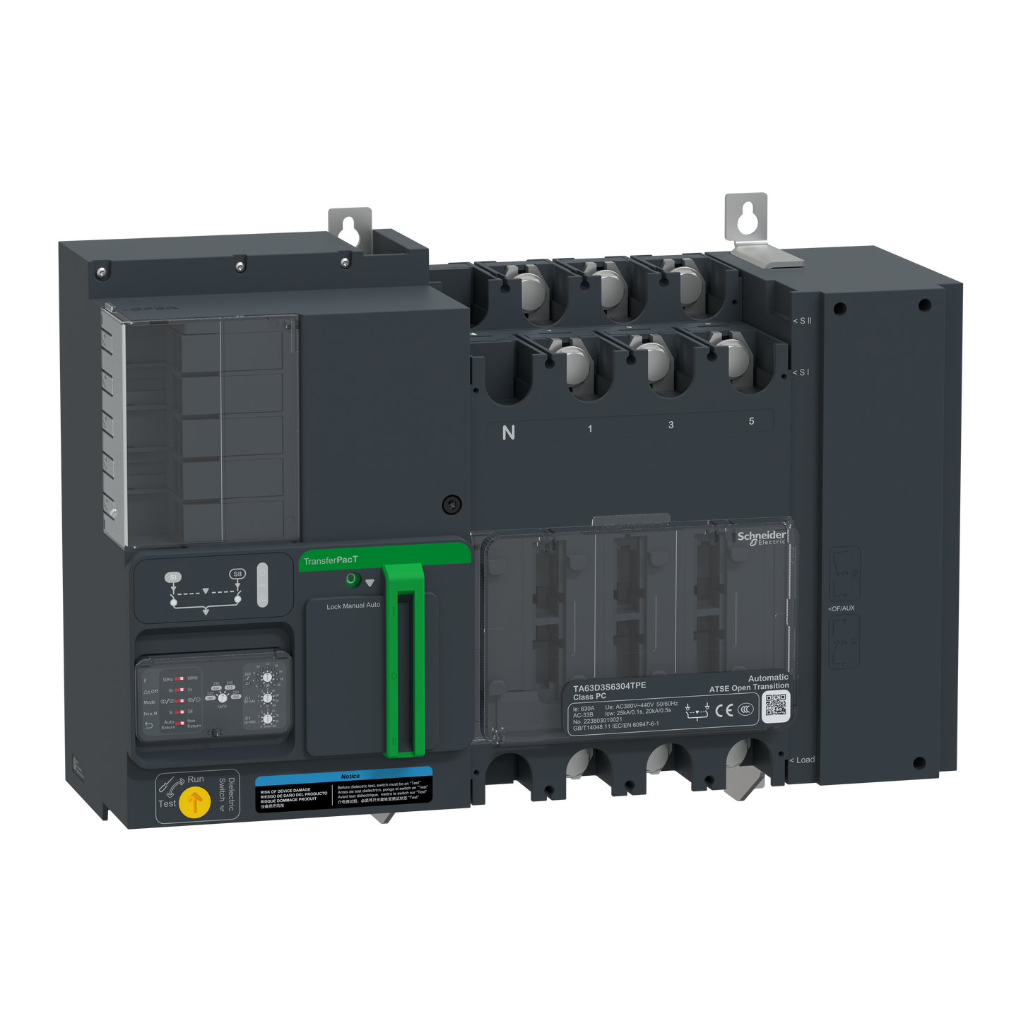 Schneider Electric-TA63D3S4004TPE-TransferPacT TA630 - inverseur de sources - commutateurs - 400A - 3P - 400Vca