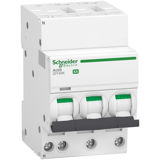 Schneider Electric-A9PK1716-Acti9 iDT40K XA - Disjoncteur modulaire auto/vis - 3P+N - 16A - Courbe C - 4,5kA