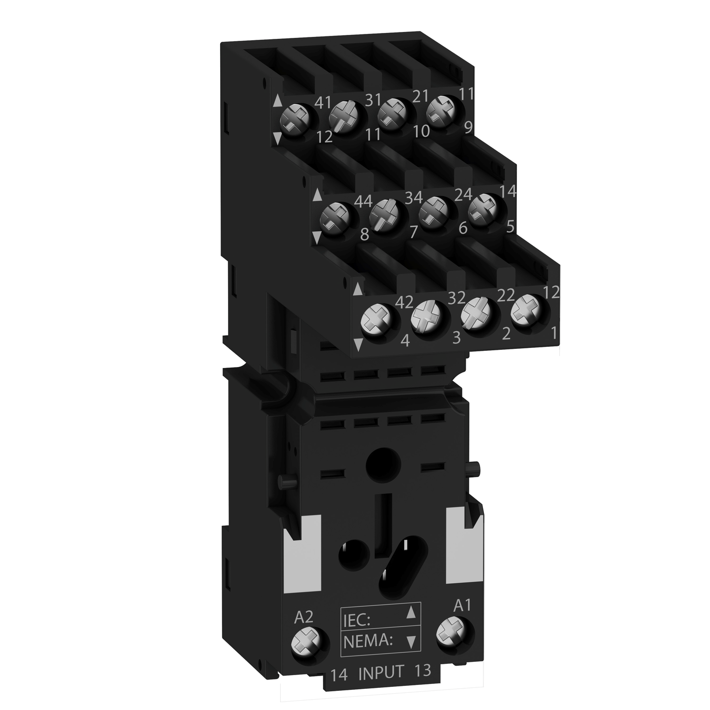 Schneider Electric-RXZE2S114M-Zelio Relay RXM - embase contacts séparés - RXM4 - racc connecteurs à vis