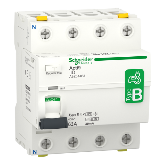 Schneider Electric-A9Z51463-Inter Diff iID 4P 63A B 30mAEV