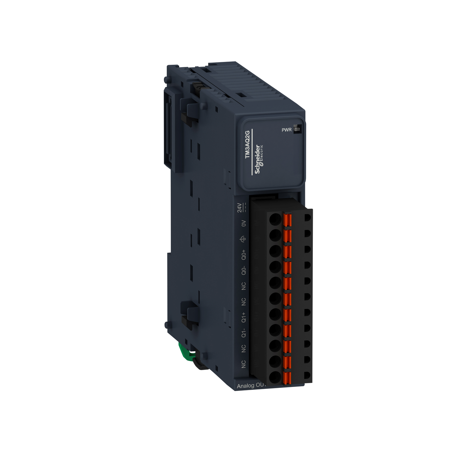 Schneider Electric-TM3AQ2G-Modicon TM3, module 2 sorties analogiques, -10-0-10V, 0/4-20mA, ressort