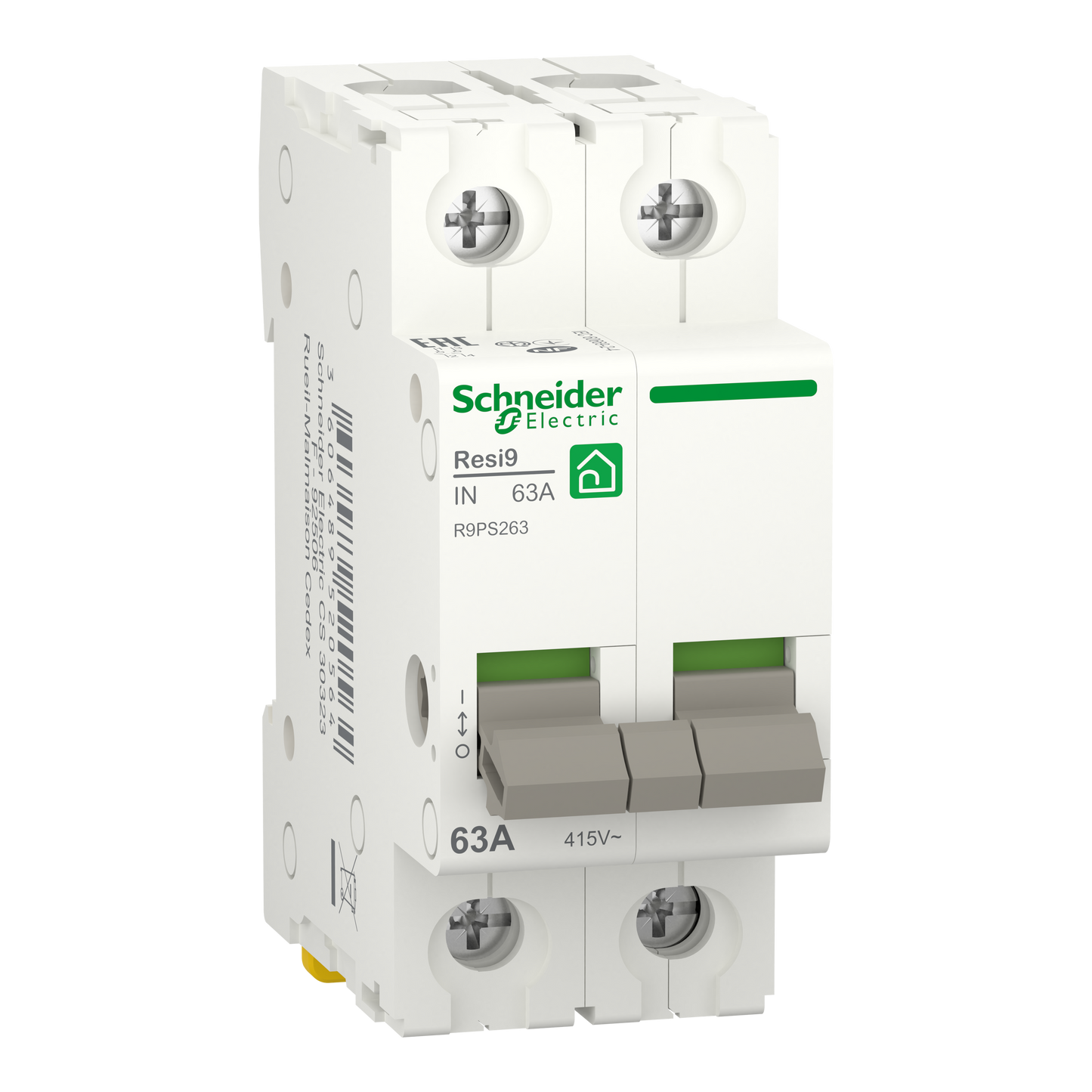 Schneider Electric-R9PS263-Resi9 - interrupteur-sectionneur 2P 63A