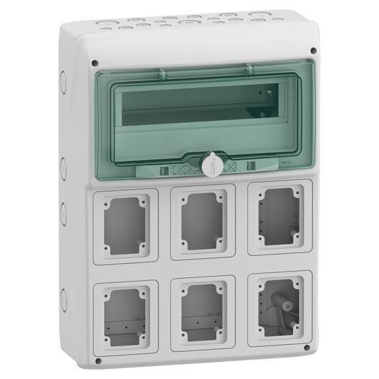 Schneider Electric-13156M-Mureva coffret prise 13M 6 Ouv