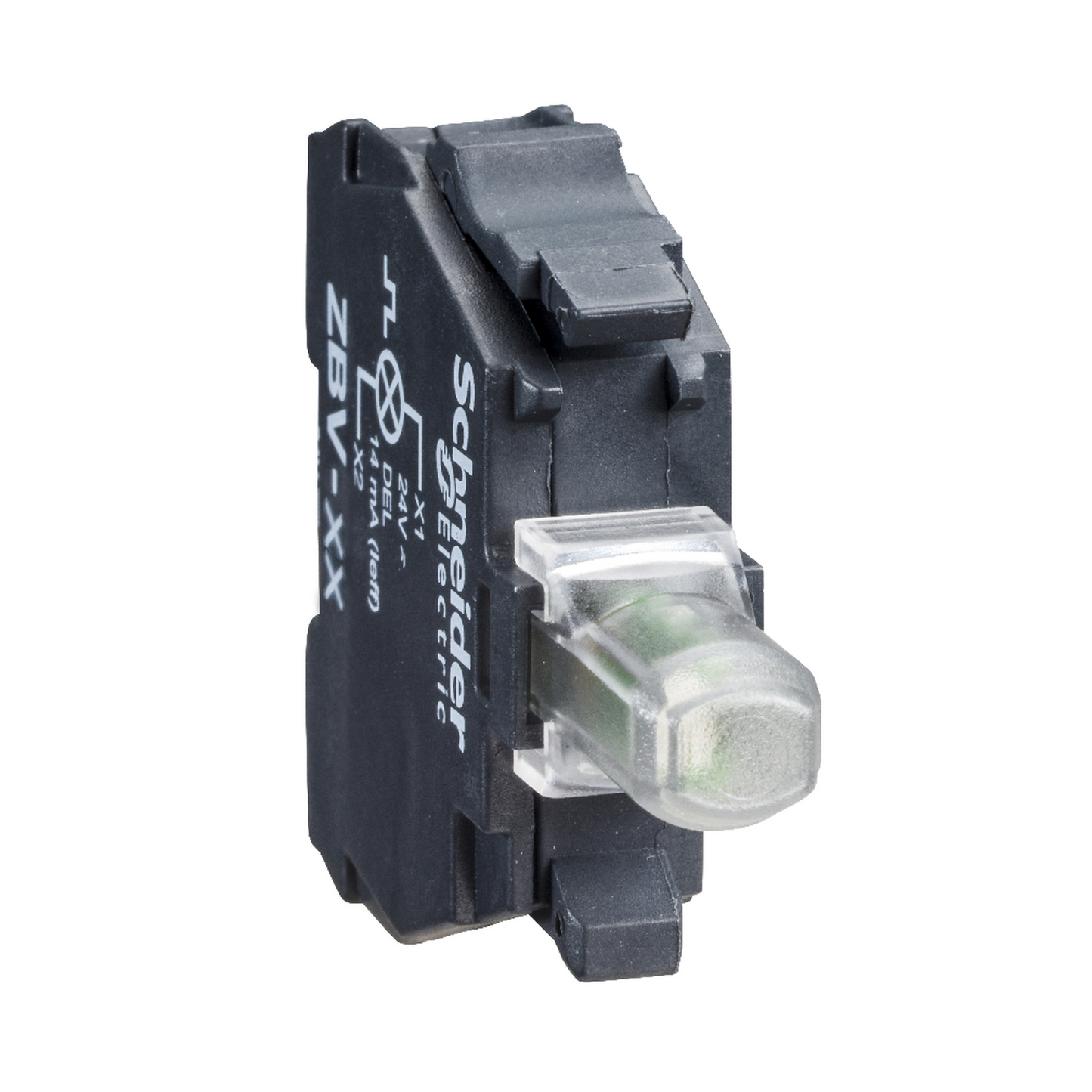 Schneider Electric-ZBV18B1-box of 5 *  BLOC VOY.DEL CLIG. 24V WH
