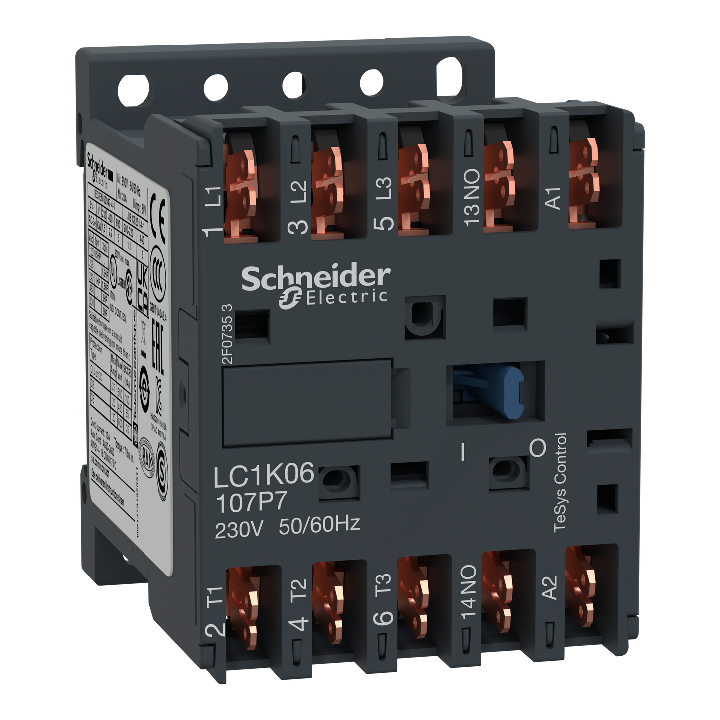 Schneider Electric-LC1K09107E7-TeSys LC1K - contacteur - 3P - AC-3 440V - 9A - bobine 48Vca