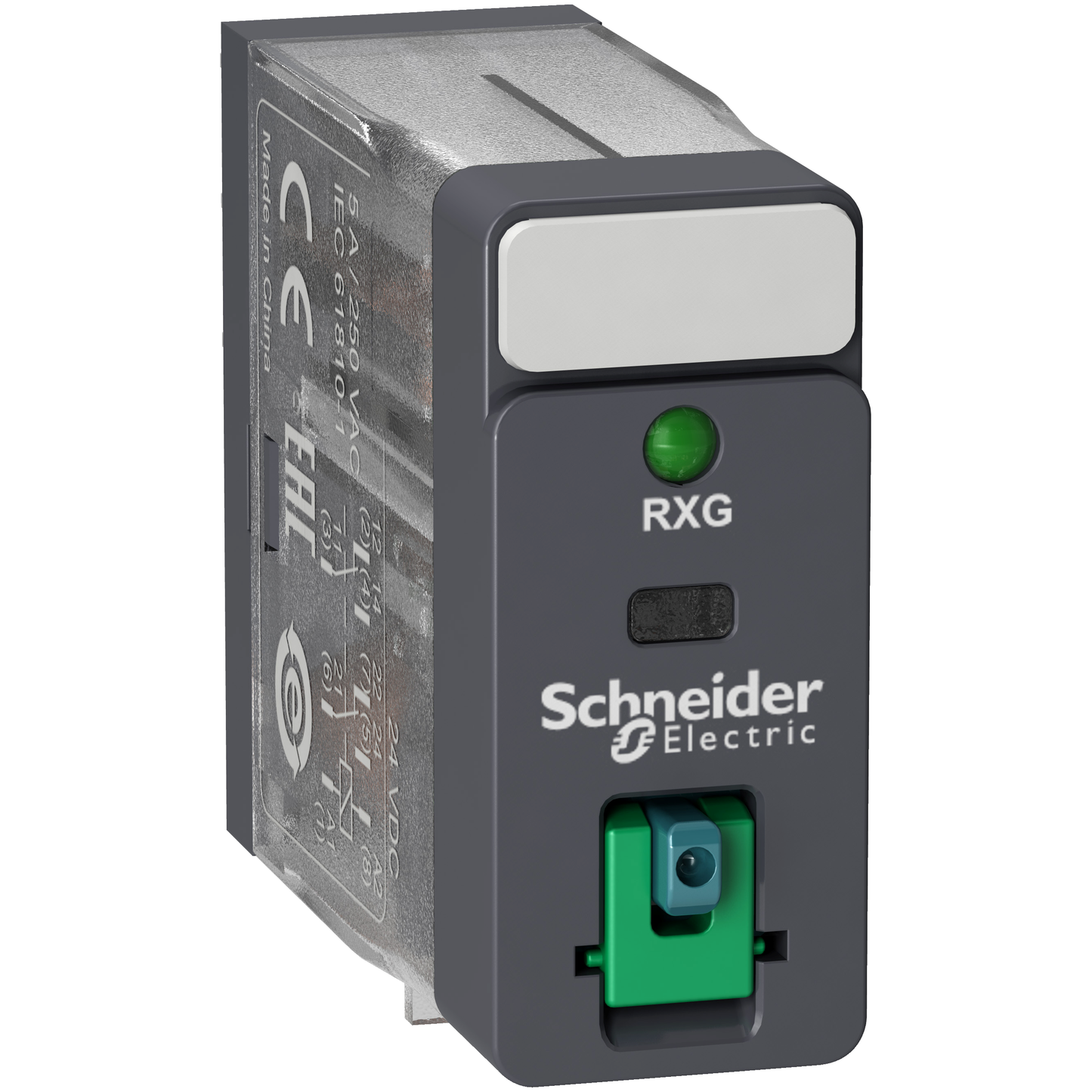 Schneider Electric-RXG22JD-Harmony Relay RXG - relais interface - embrochab - test - DEL - 2OF - 5A - 12VDC