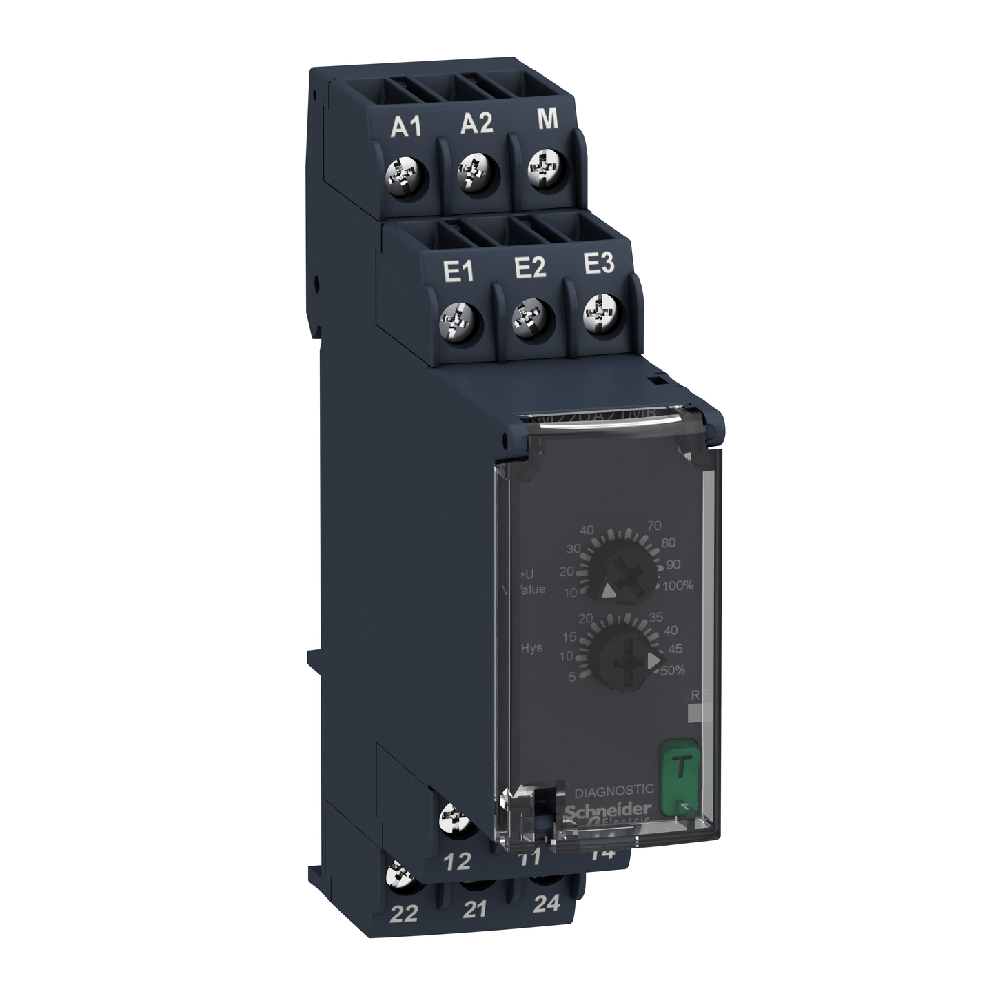 Schneider Electric-RM22UA21MR-Harmony Control RM22 - relais sur-tension - 5mV à 5V - 2OF - 24 à 240Vca/cc