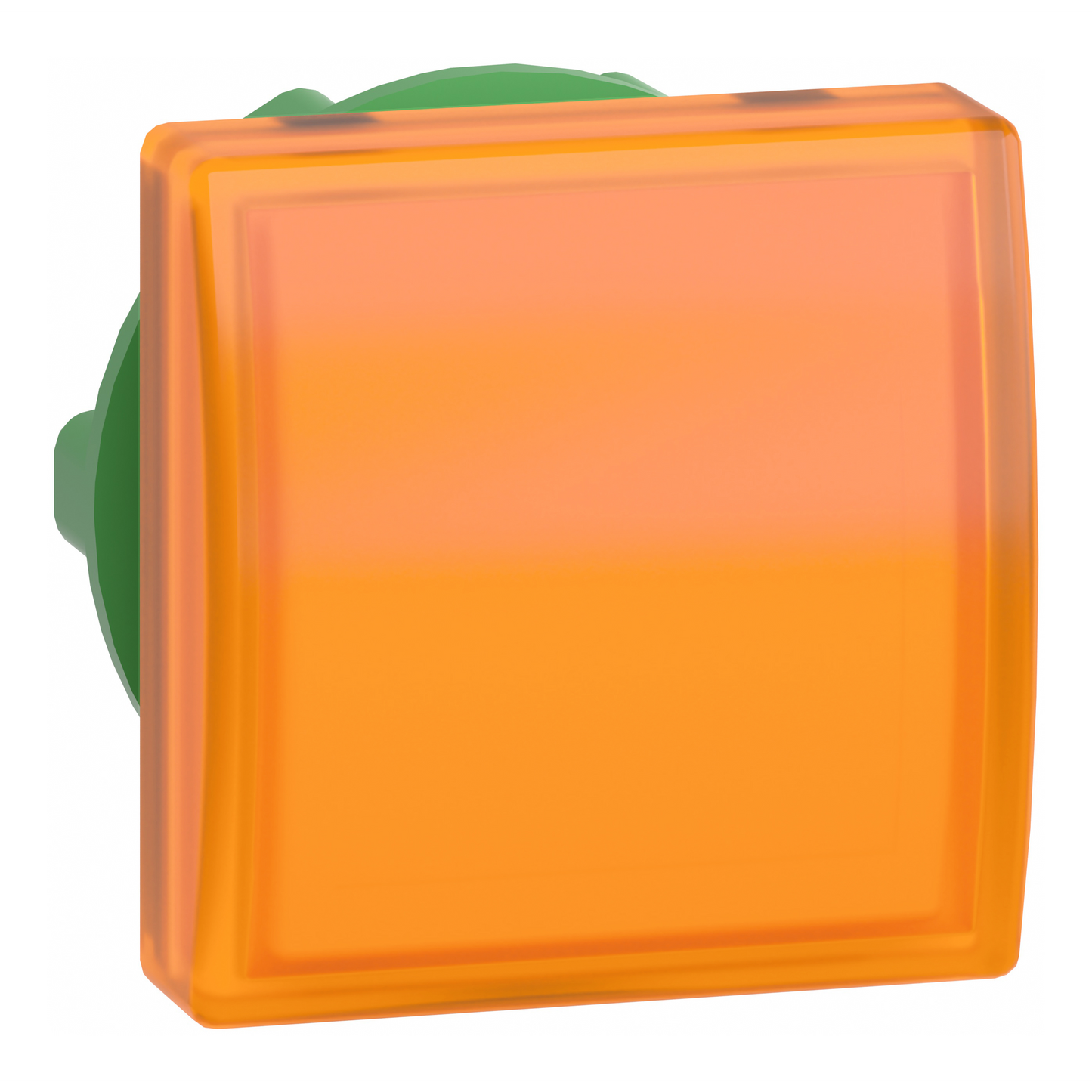 Schneider Electric-ZB5CV053-Harmony tête pour voyant - Ø22 - carré - cabochon lisse jaune