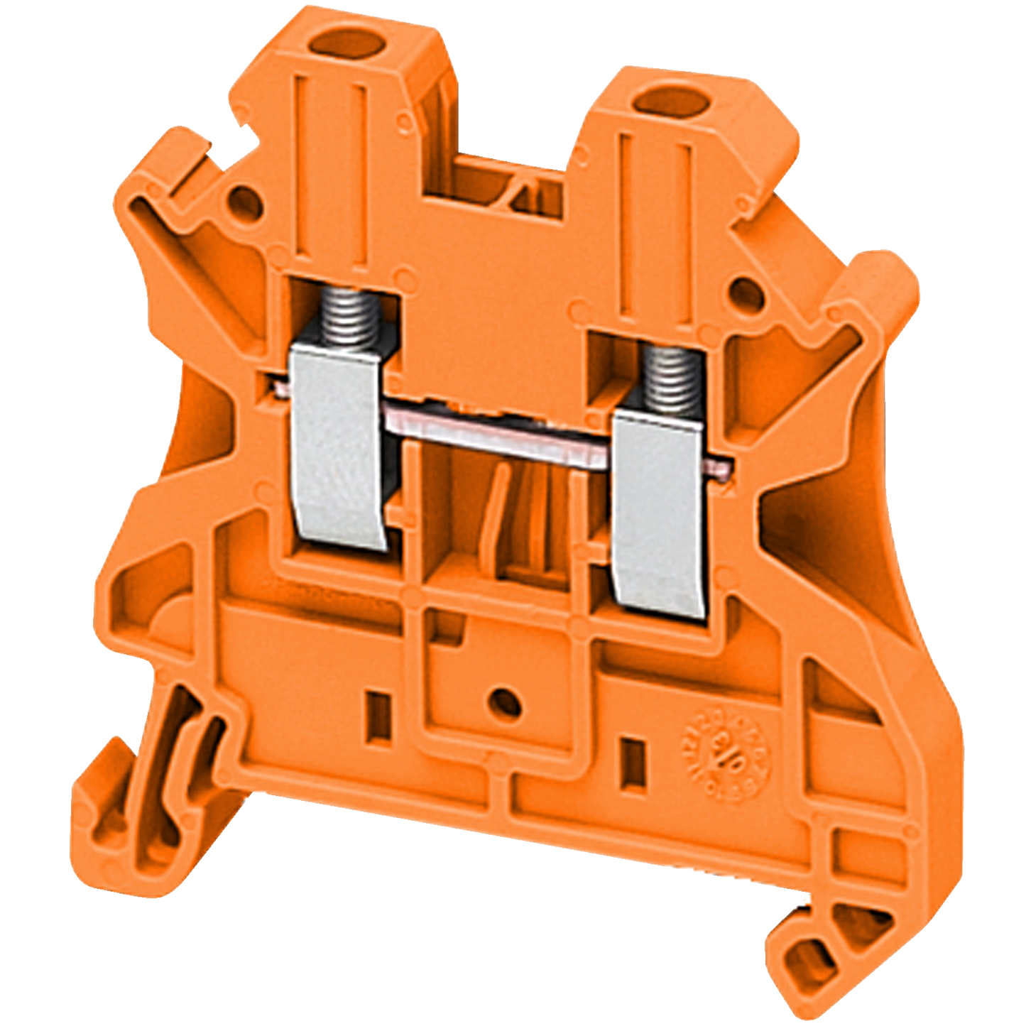 Schneider Electric-NSYTRV22AR-Borne à vis - passant - 2 points - 2,5mm² - orange