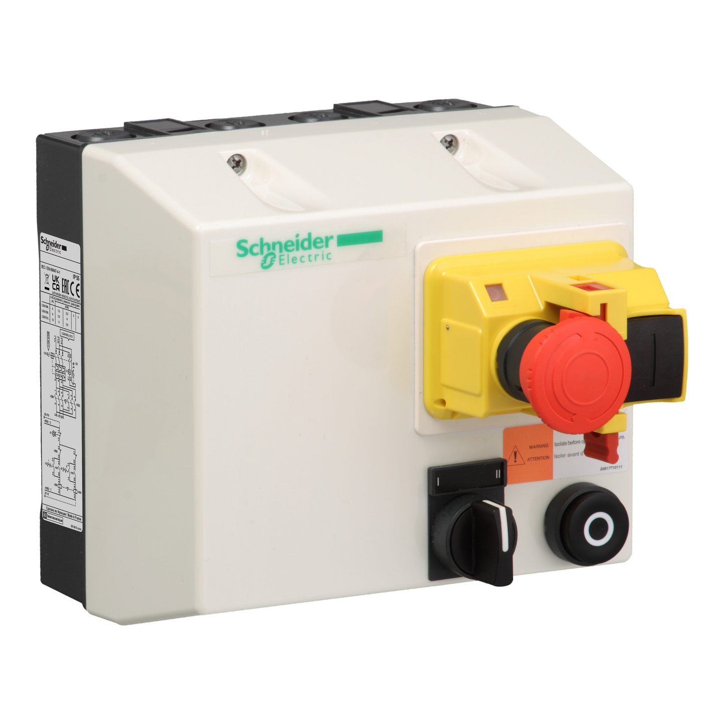 Schneider Electric-LG8K06Q7-TeSys LG8K - démarreur en coffret inverseur - 6A - bobine 380Vca