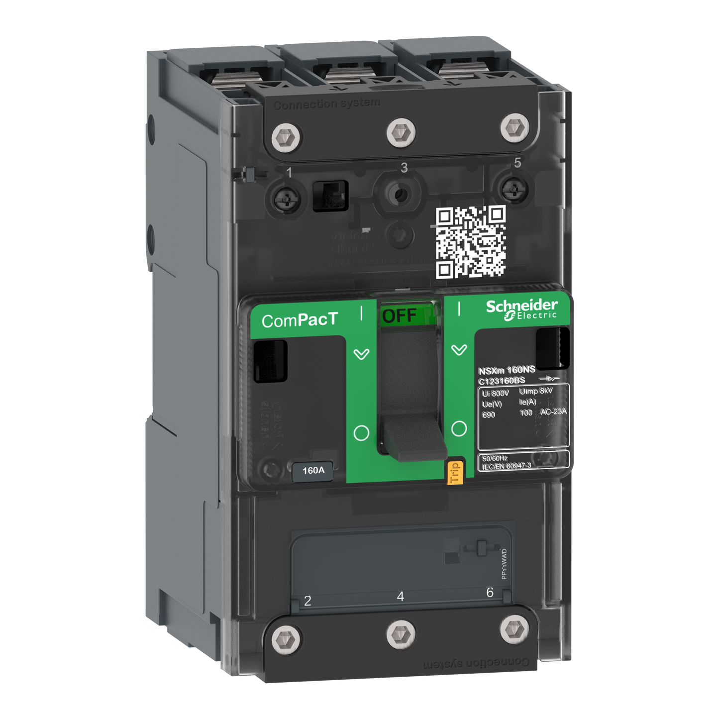 Schneider Electric-C113050BS-ComPacT NSXmNA - interrupteur-sectionneur - 50A - 3P - borne à cosses
