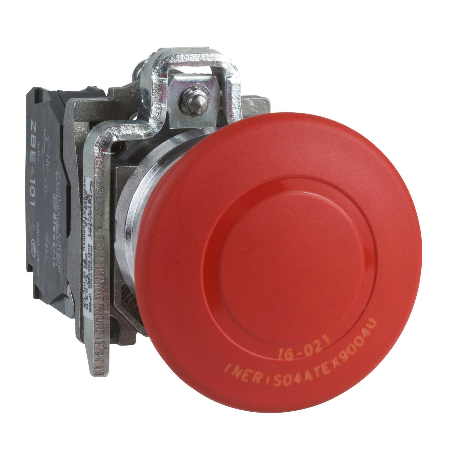 Schneider Electric-XB4BT845EX-Harmony XB4 - bouton arrêt urgence Atx - Ø40 - pouss tirer - rouge - 1O+1F - vis