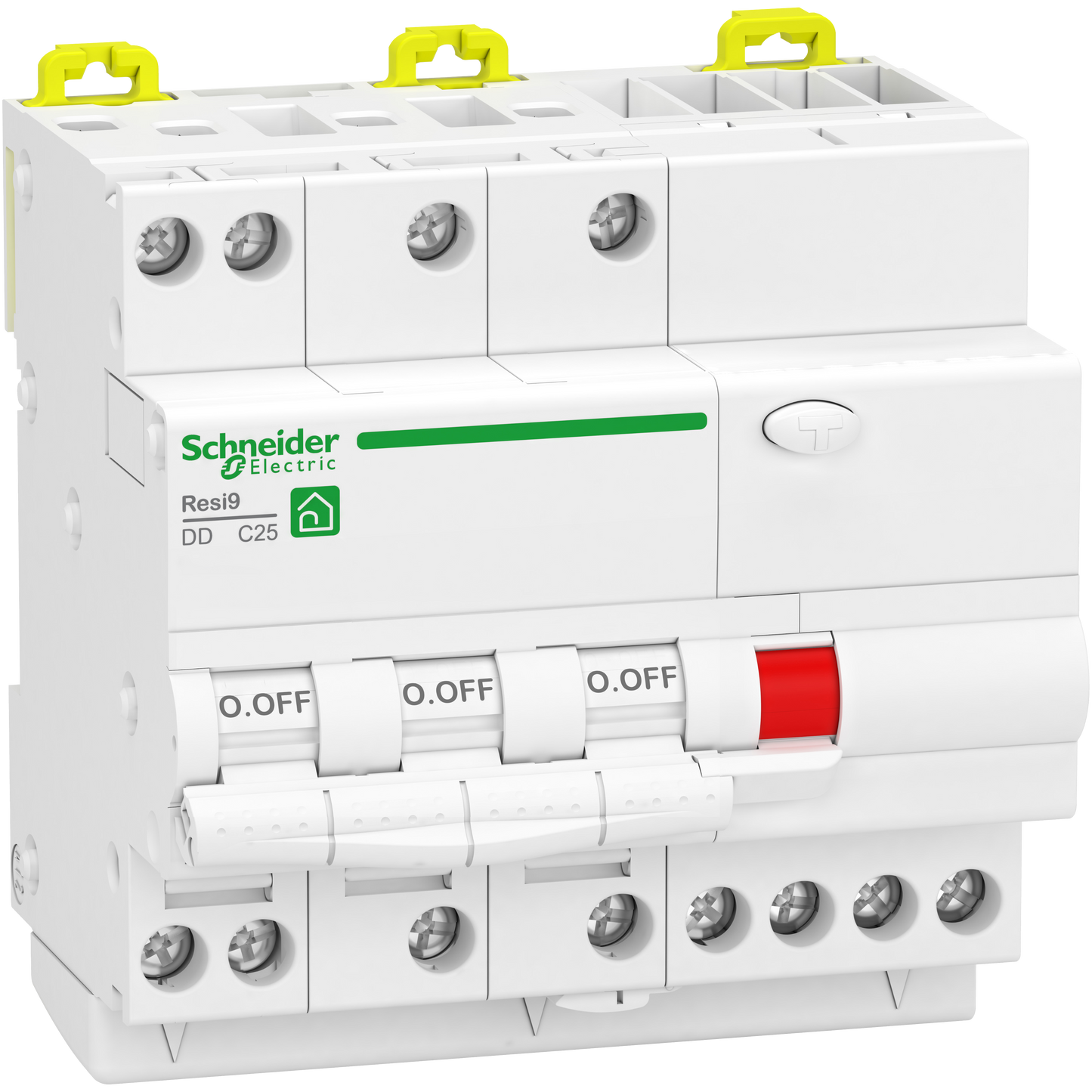 Schneider Electric-R9PDCS25-Resi9 - disjoncteur différentiel - 3P+N - 25A - 30mA - courbe C - type Asi