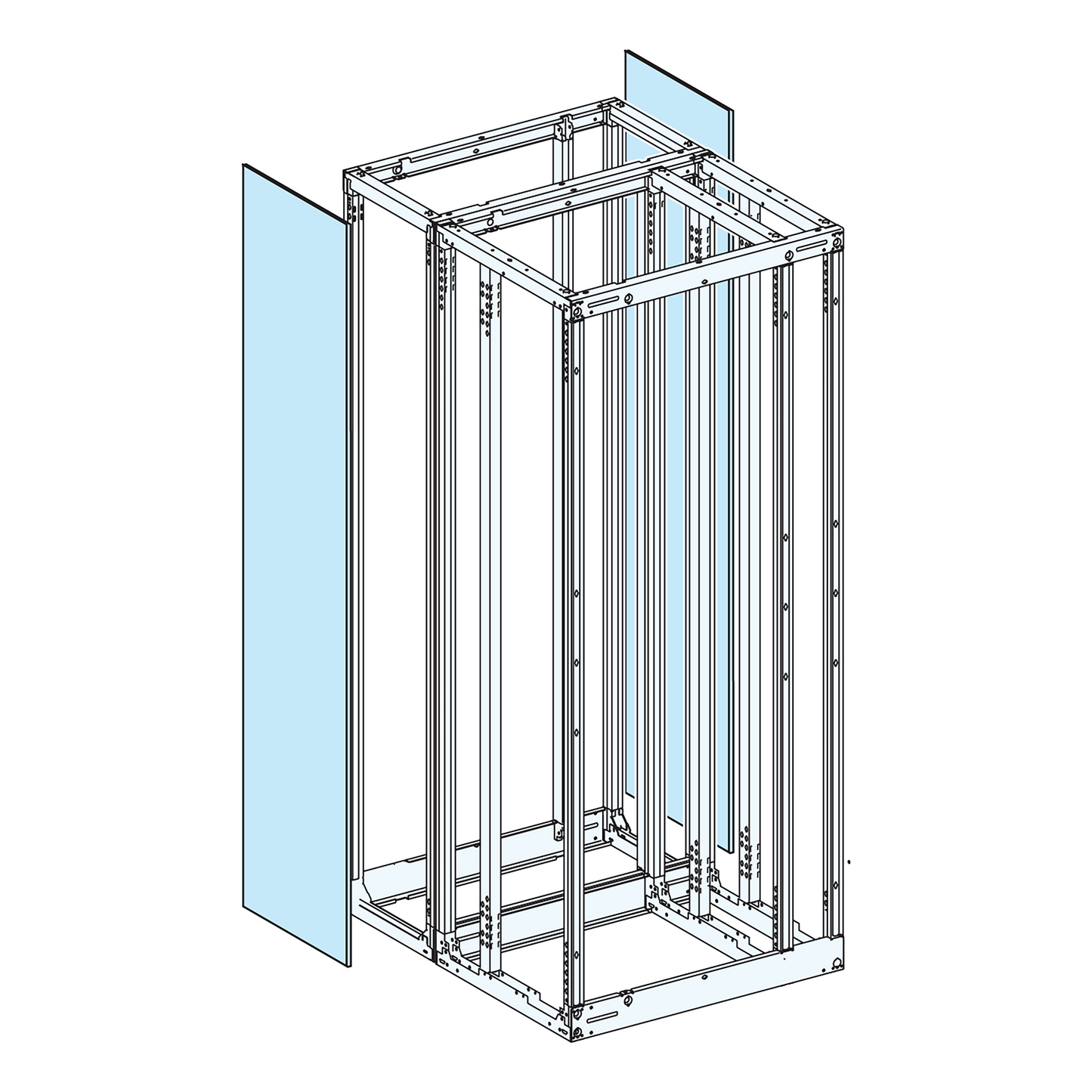 Schneider Electric-LVS08753-PrismaSeT P Active - Panneau latéral arrière - IP30 - L400