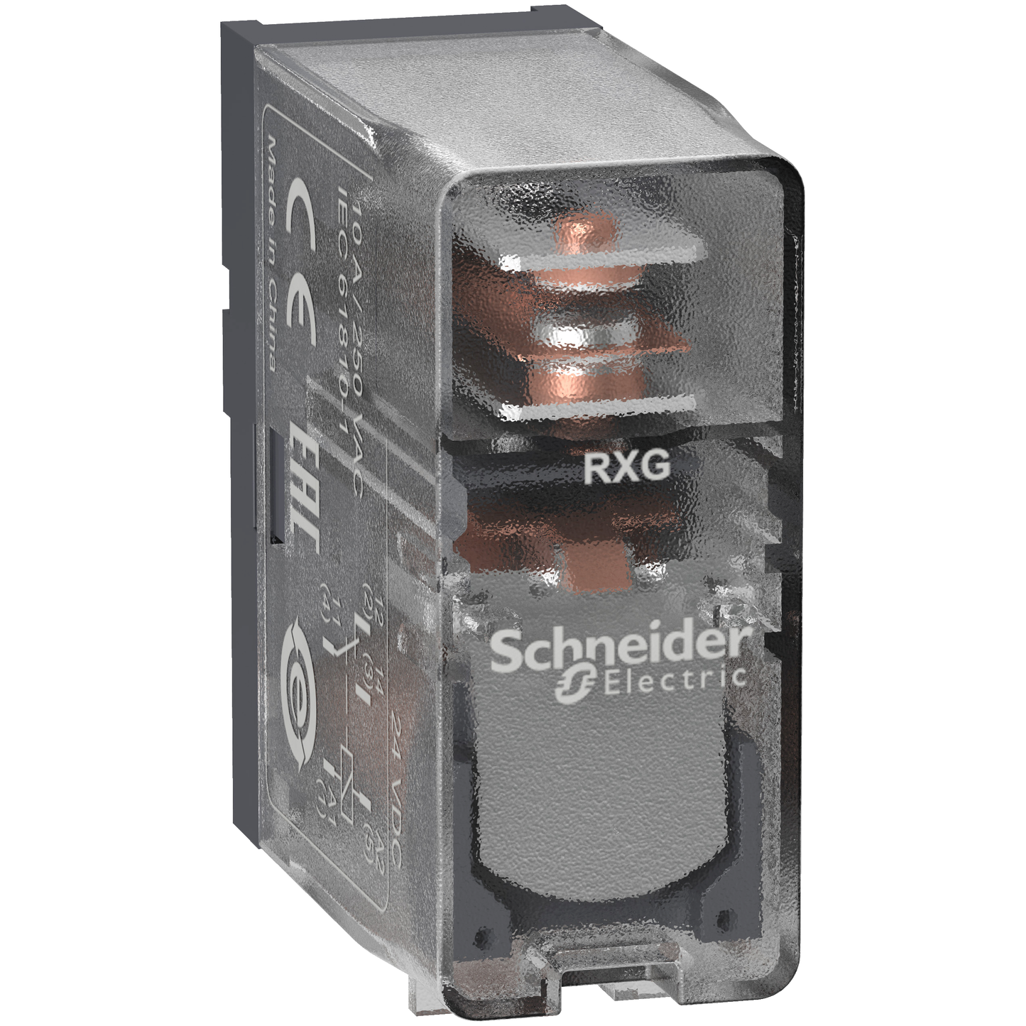 Schneider Electric-RXG15BD-Harmony Relay RXG - relais interface - embrochable - 1OF - 10A - 24VDC