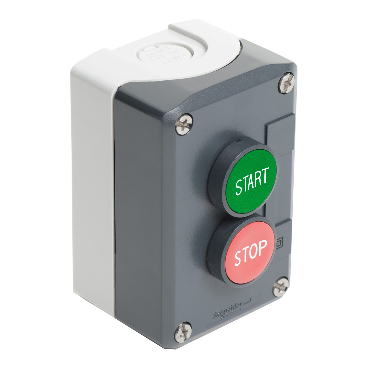 Schneider Electric-XALD215-Harmony boite - 2 boutons poussoirs Ø22 - vert /rouge