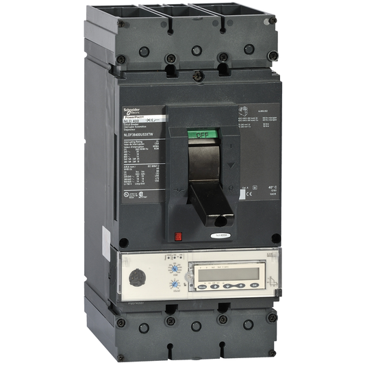 Schneider Electric-NLLF36400U53XTW-PowerPact L - disjoncteur 600A - sans bornes - 100kA Micrologic 5.3E 400A 3P 3d