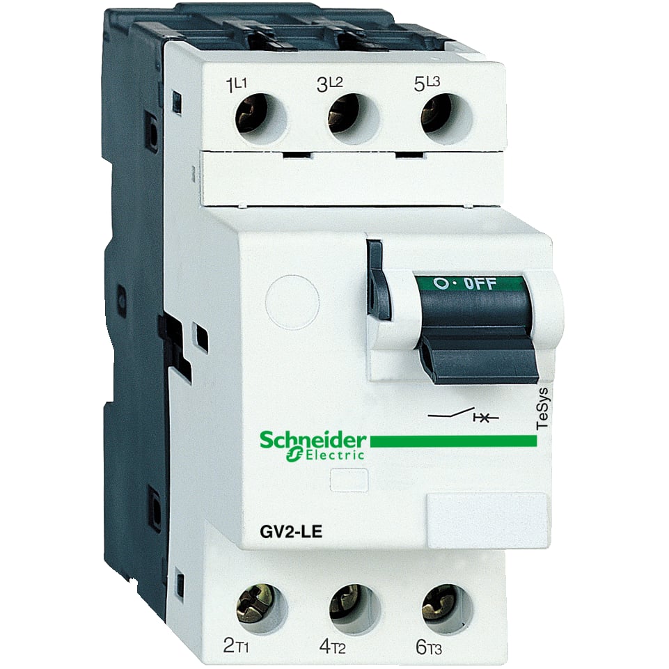 Schneider Electric-GV2LE03-TeSys GV2LE - disjoncteur moteur - 0,4A - 3P 3d - déclencheur magnétique