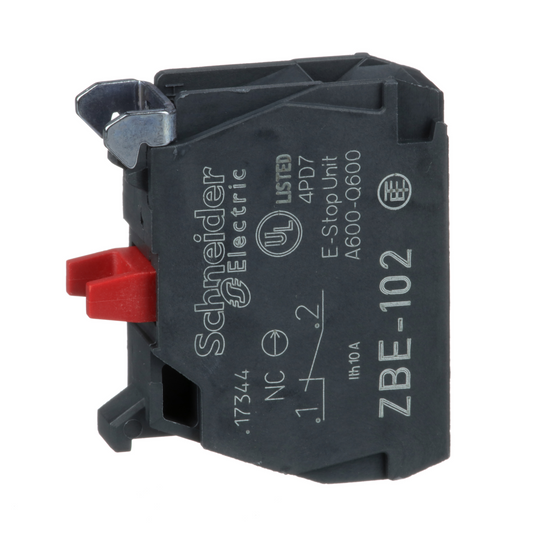 Schneider Electric-ZBE102W-W-CONTACT VIS ETRIER O