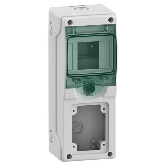 Schneider Electric-13150M-Mureva mini coffret pour prises 98x248mm 4 Modules x 1 Ouverture 65x85mm