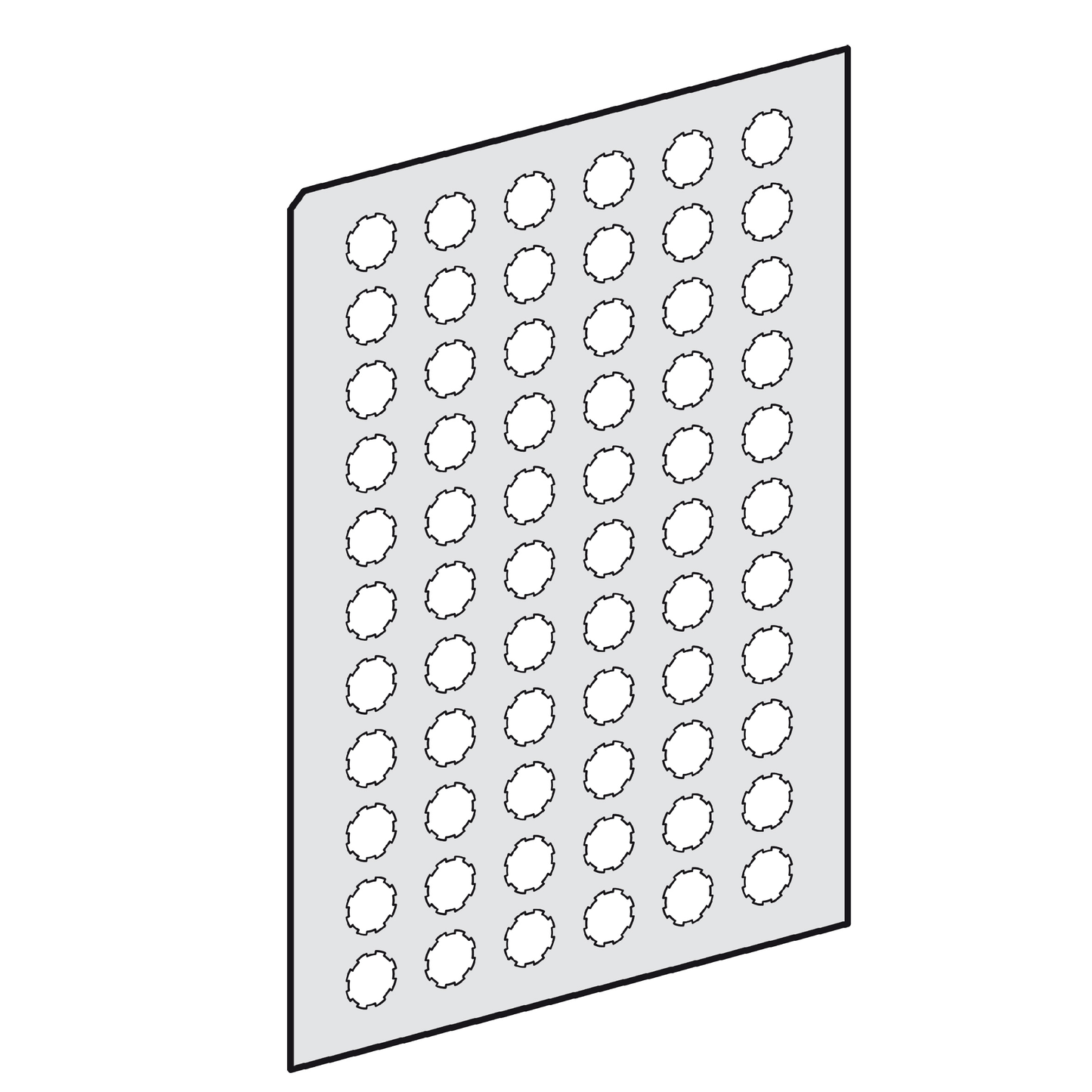 Schneider Electric-ZBY1101-box of 10 *  PLANCHE A4 D ETIQU RONDES