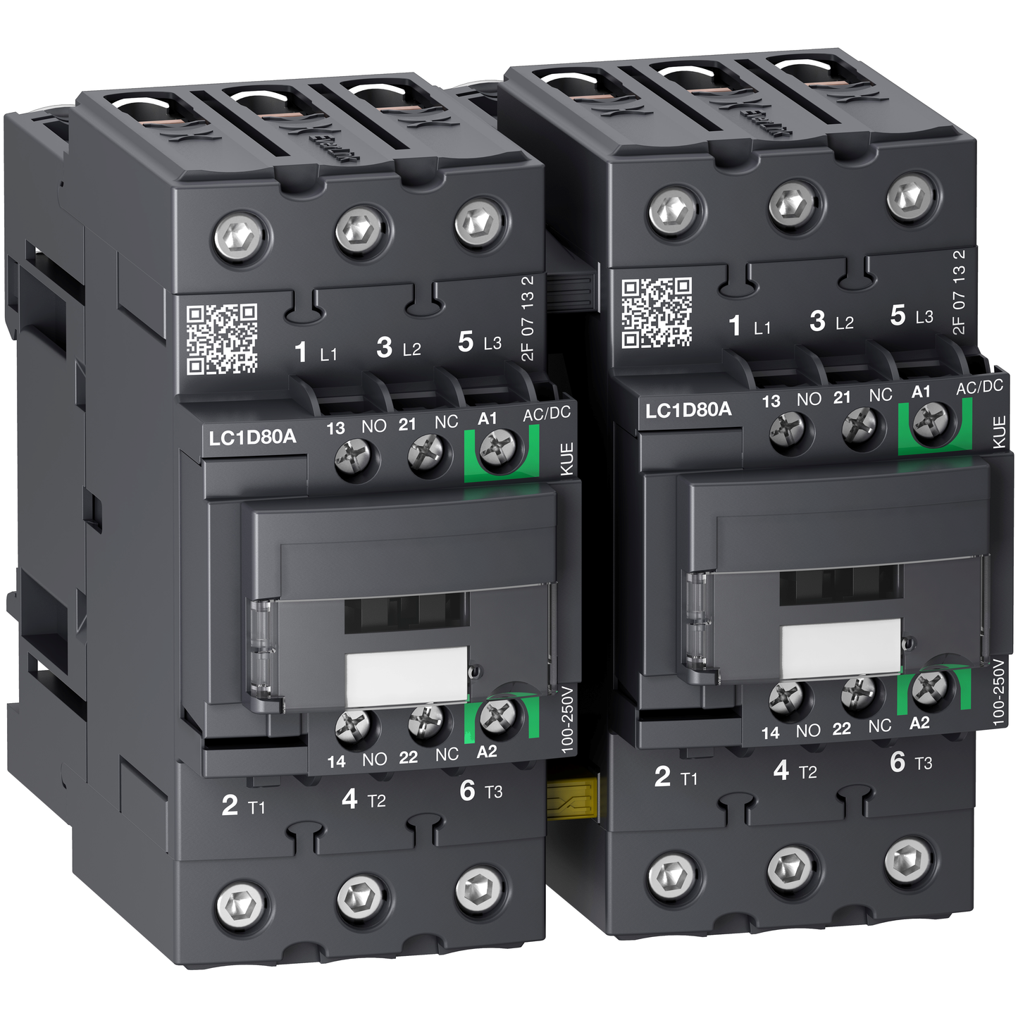 Schneider Electric-LC2D80ABNE-TeSys D - contacteur inverseur - 3P(3NO) AC3 <=440V 80A - 24-60Vca-cc - Everlink