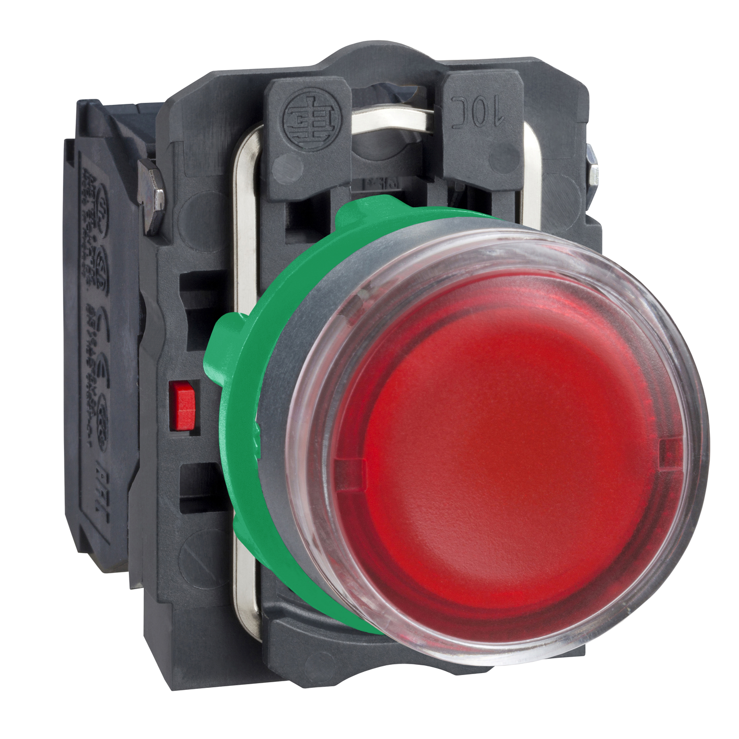 Schneider Electric-XB5AW3465-Harmony bt-pous lumineux rouge Ø22 - impulsion - <=250 V - 1O+1F