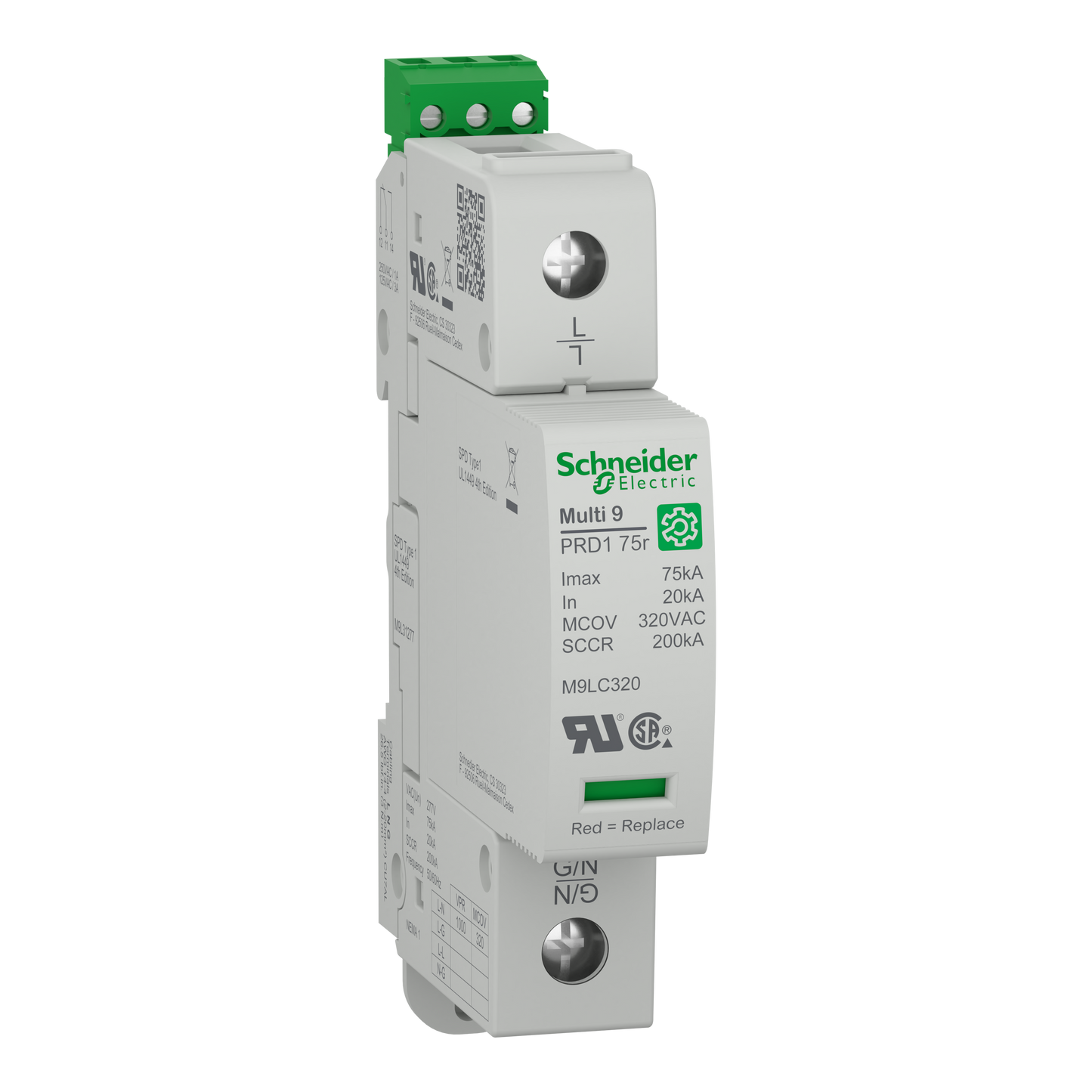 Schneider Electric-M9L31277-Multi 9 PRD1 75r 1P T1 277V Parafoudre debro UL1449