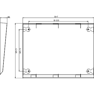 Schneider Electric-NSYSC1240-AUVENT SF SM 1200X400