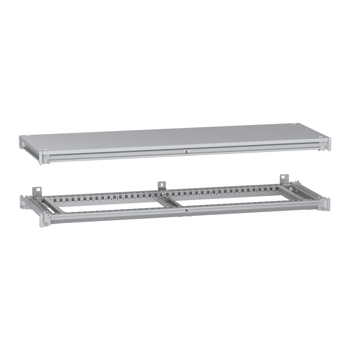 Schneider Electric-NSYSFNC124-PanelSeT SFN Kit - cadre supérieur et inférieur - 1200x400 mm (Hxl)