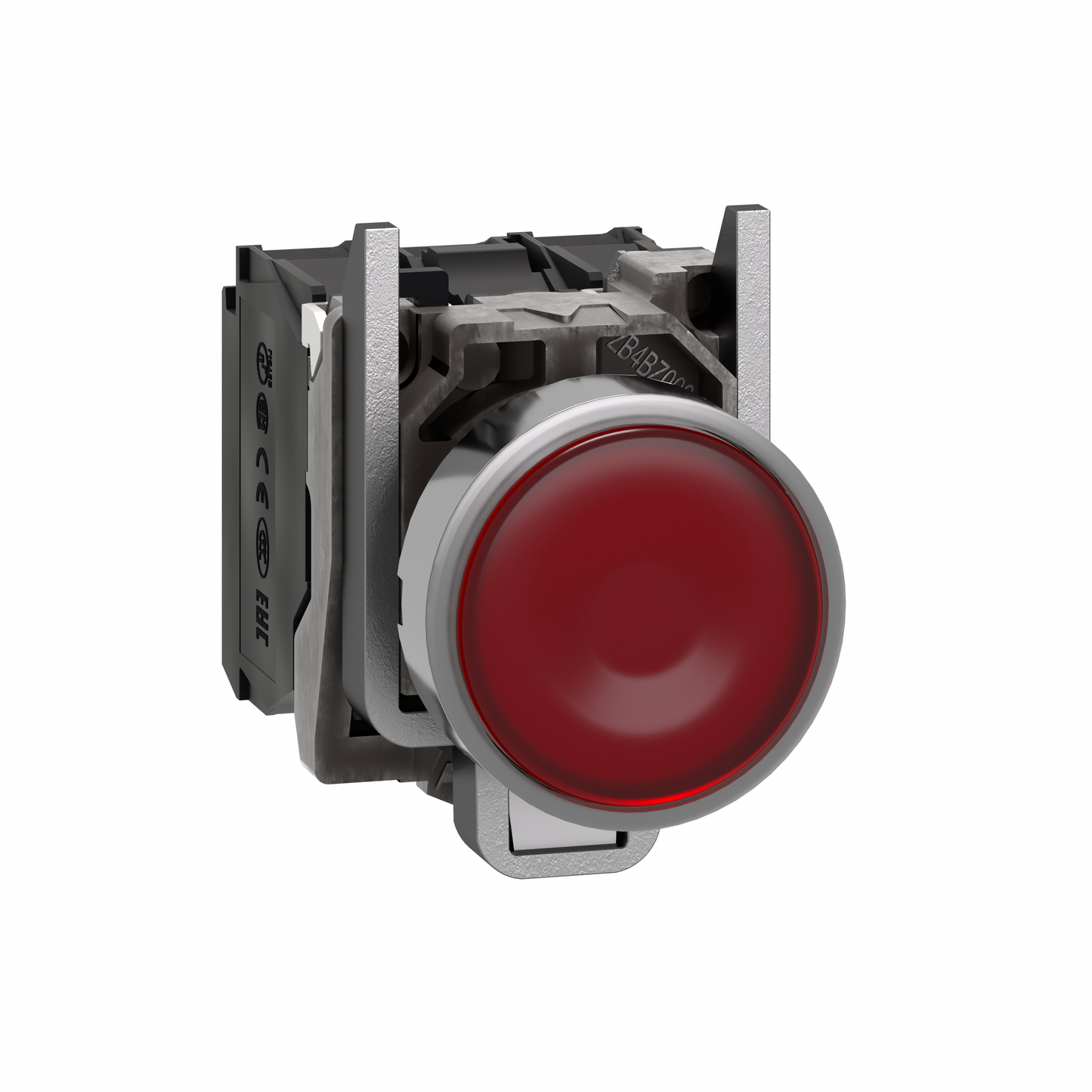 Schneider Electric-XB4BW34G5-Harmony XB4 - poussoir lumineux LED - 1F+1O - rouge - Ø22 - 110VAC