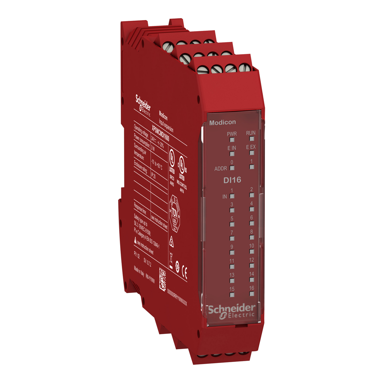 Schneider Electric-XPSMCMDI1600-Preventa XPSMCM - module extension 16 entrées - connecteur à vis