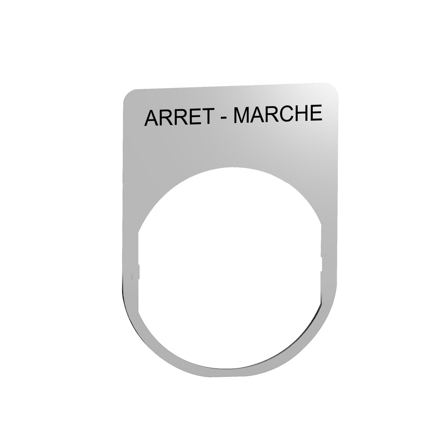 Schneider Electric-ZBYM2166-Harmony - étiquette - 30x40 - métallique - texte AUTO-MAIN noir