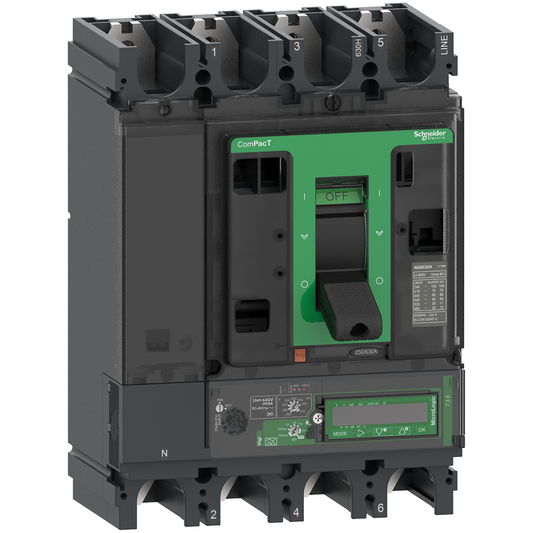 Schneider Electric-C40N47E400-ComPacT NSX400N - Disjoncteur Vigi - MicroLogic 7.3E 400A - 4P4D - 50kA - fixe