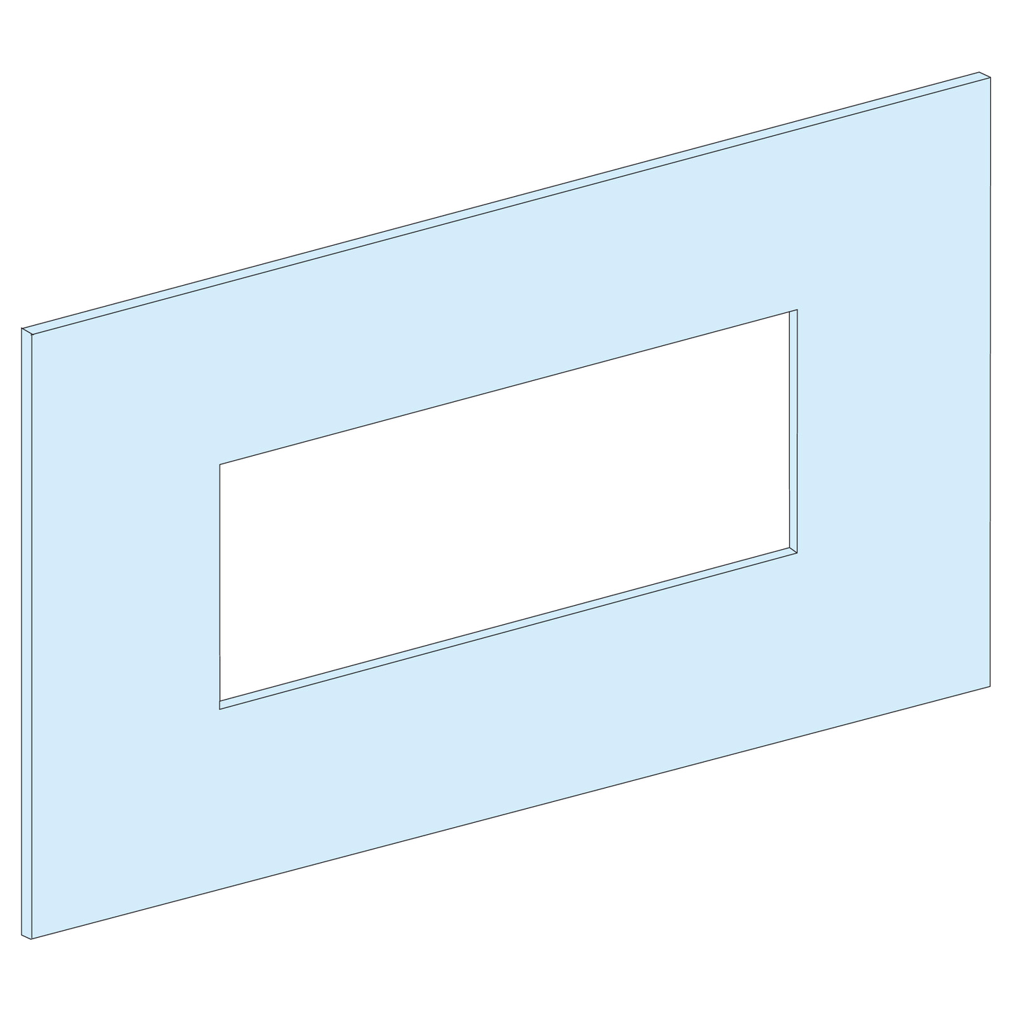 Schneider Electric-LVS03659-PrismaSeT P - Plastron invers. NSX/INS630-10M-3P-horiz.-Cde rotative-L650