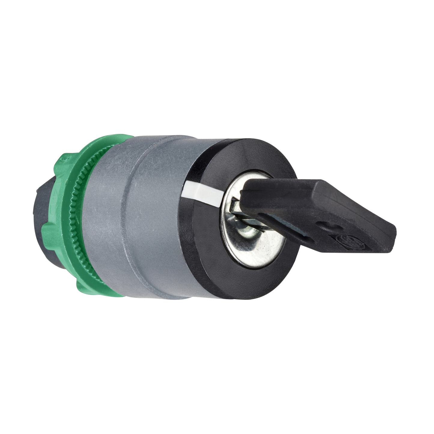 Schneider Electric-ZB5AG08C0-Harmony XB5 - tête bouton à clé 455 - Ø22 - col grise - 3 pos rap DC - retr G