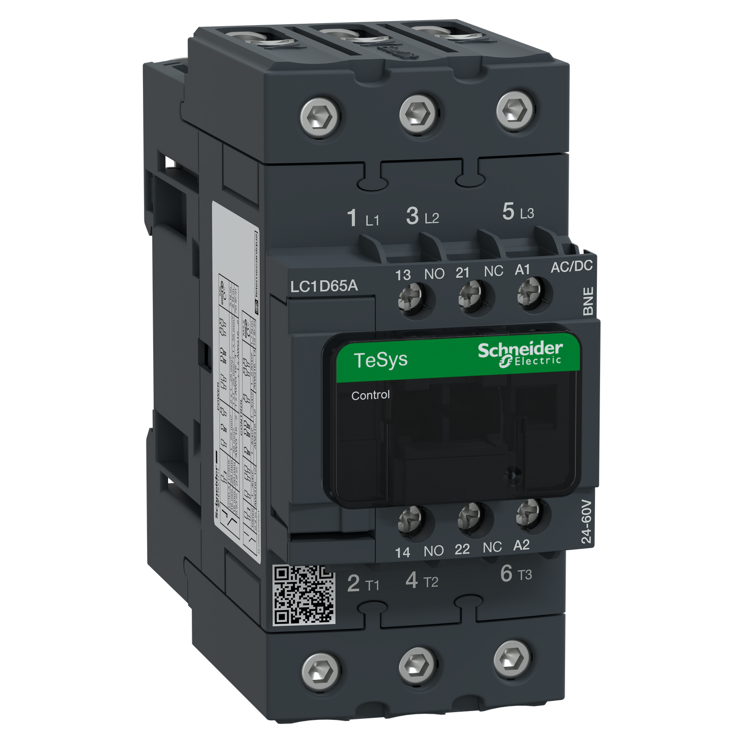 Schneider Electric-LC1D65ABNE-CONT 4P 440V 65A 24 60V