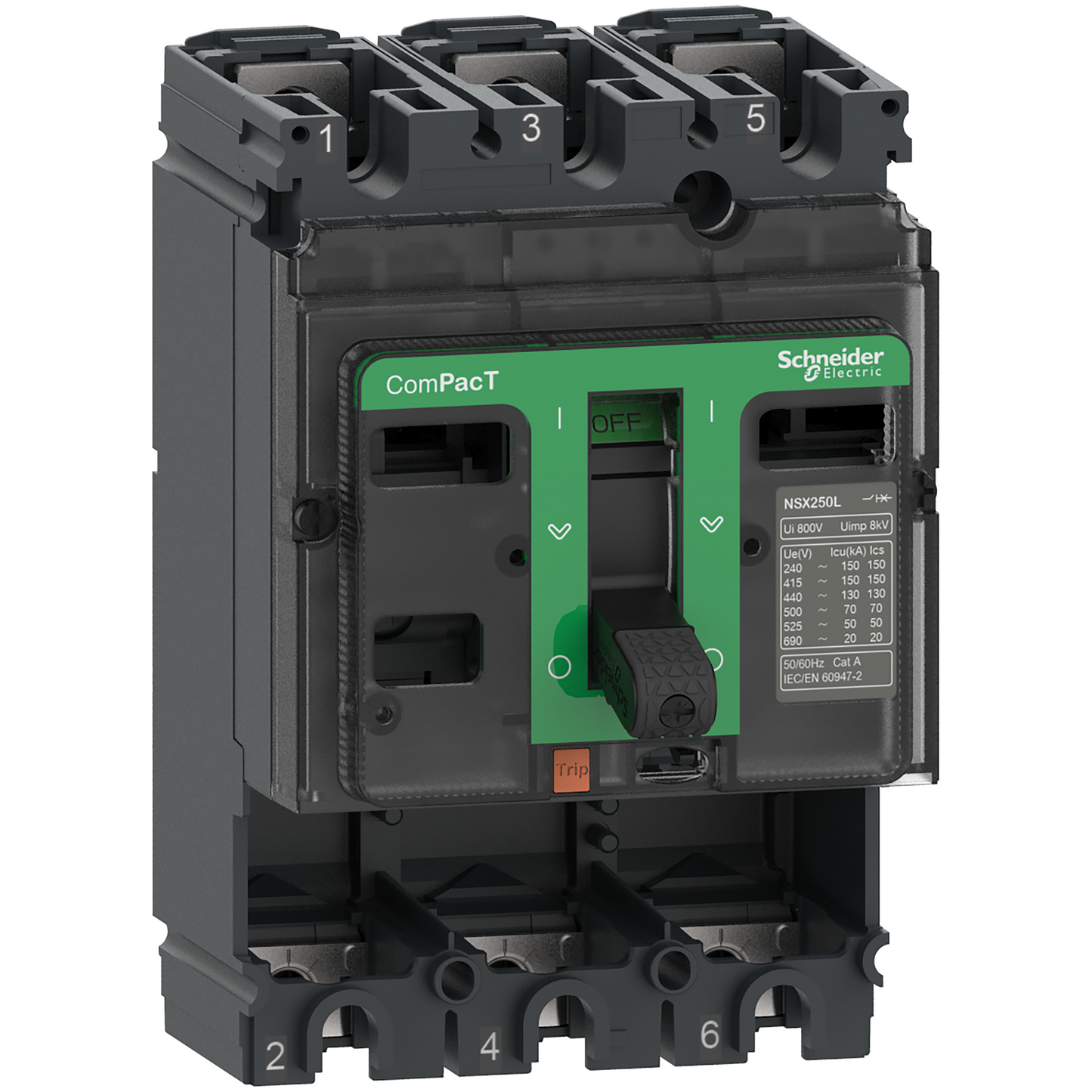Schneider Electric-C16F3-ComPacT NSX160F - Bloc de coupure sans déclencheur - 160A - 3P - 36kA - fixe