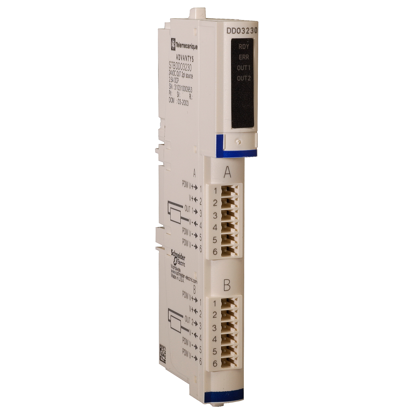 Schneider Electric-STBDDO3230K-Advantys STB - kit de sorties numériques standard - 24Vcc - 2 S