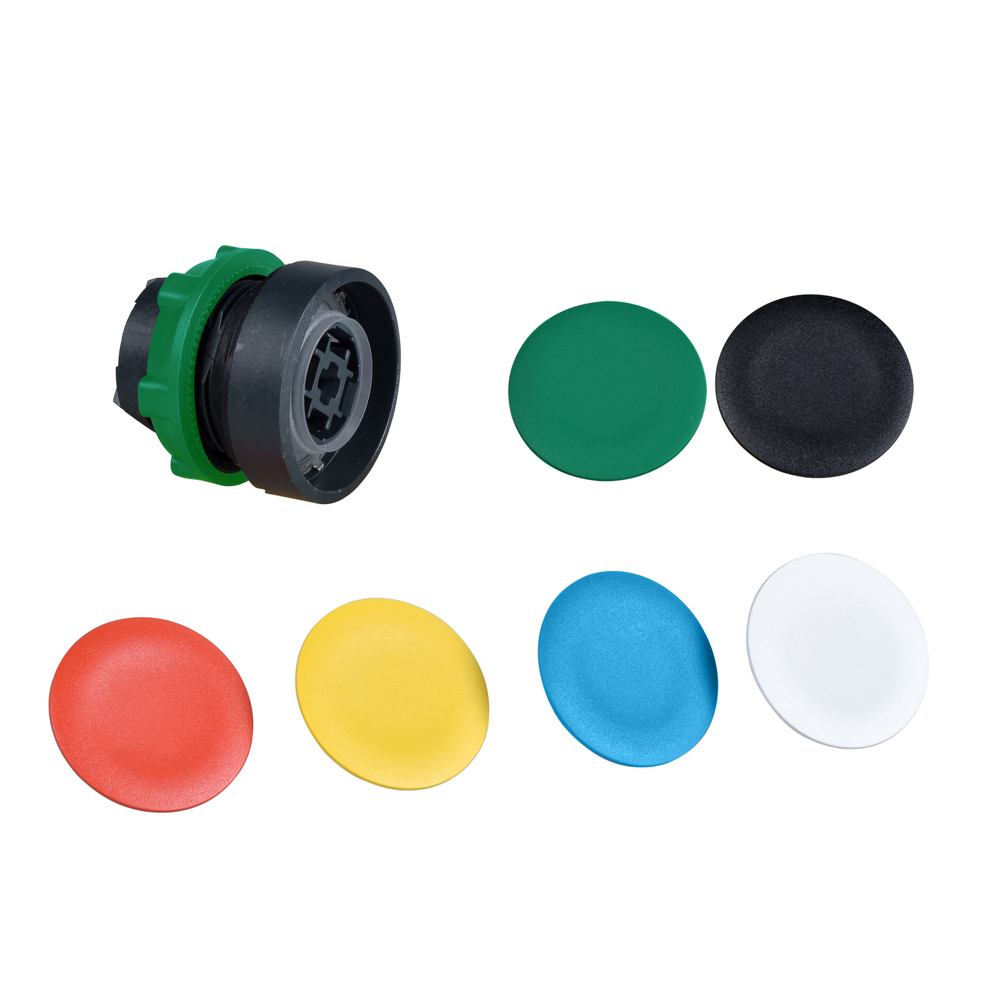 Schneider Electric-ZB5AA9-Harmony tête de bouton poussoir - Ø22 - choix de 6 couleurs