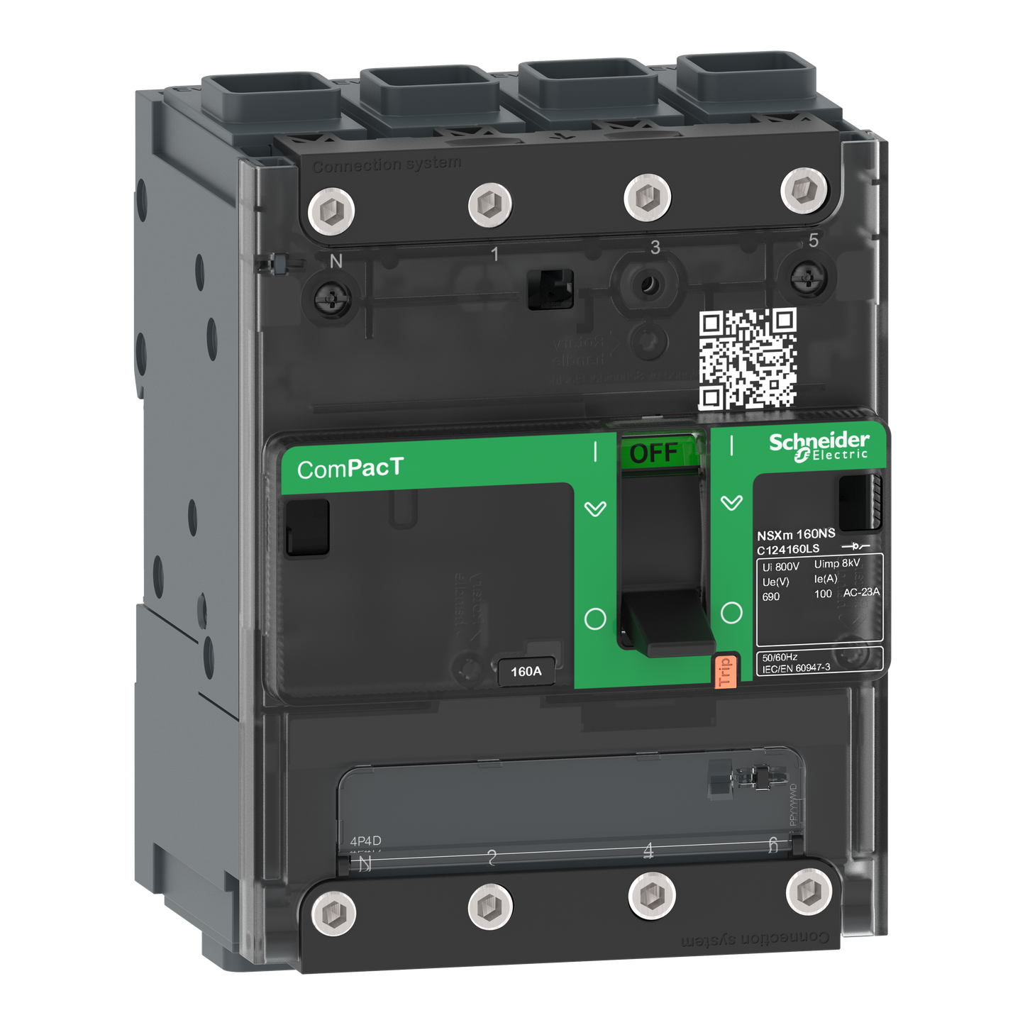 Schneider Electric-C114050LS-ComPacT NSXmNA - interrupteur-sectionneur - 50A - 4P - borne EverLink