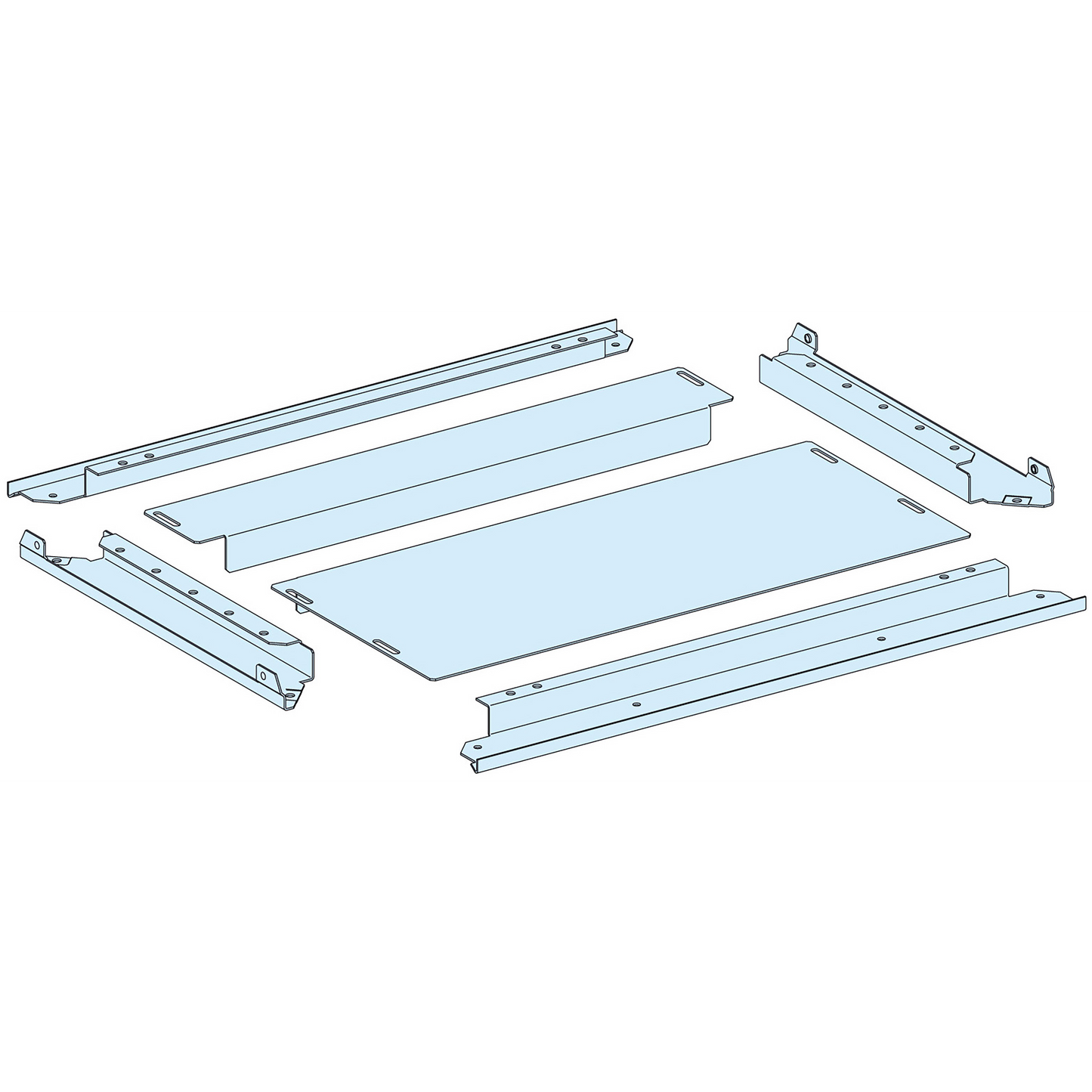 Schneider Electric-LVS08698-PrismaSeT P - Plaque passe-câbles pleine IP30 - L800 P600