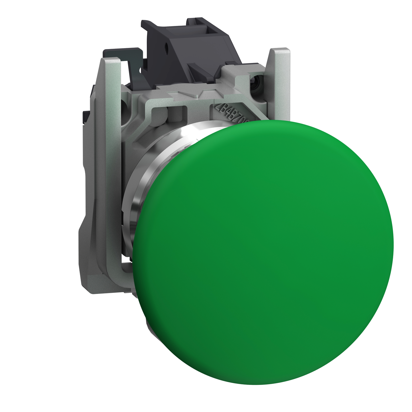 Schneider Electric-XB4BC31GEX-Harmony XB4 - bouton poussoir impuls Atx gaz - coup poing Ø40 - vert - 1F - vis