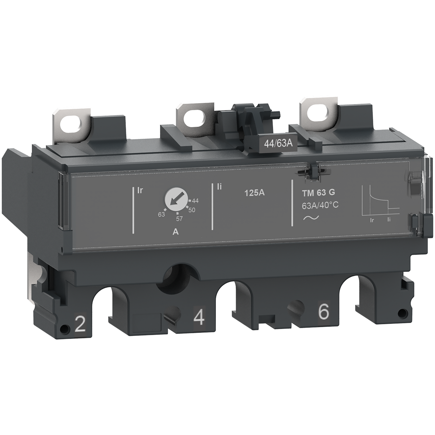 Schneider Electric-C163MG125D-ComPacT NSX - Déclencheur magnéto-thermique TM-DC-G 125A - 3P3D pour NSX160DC