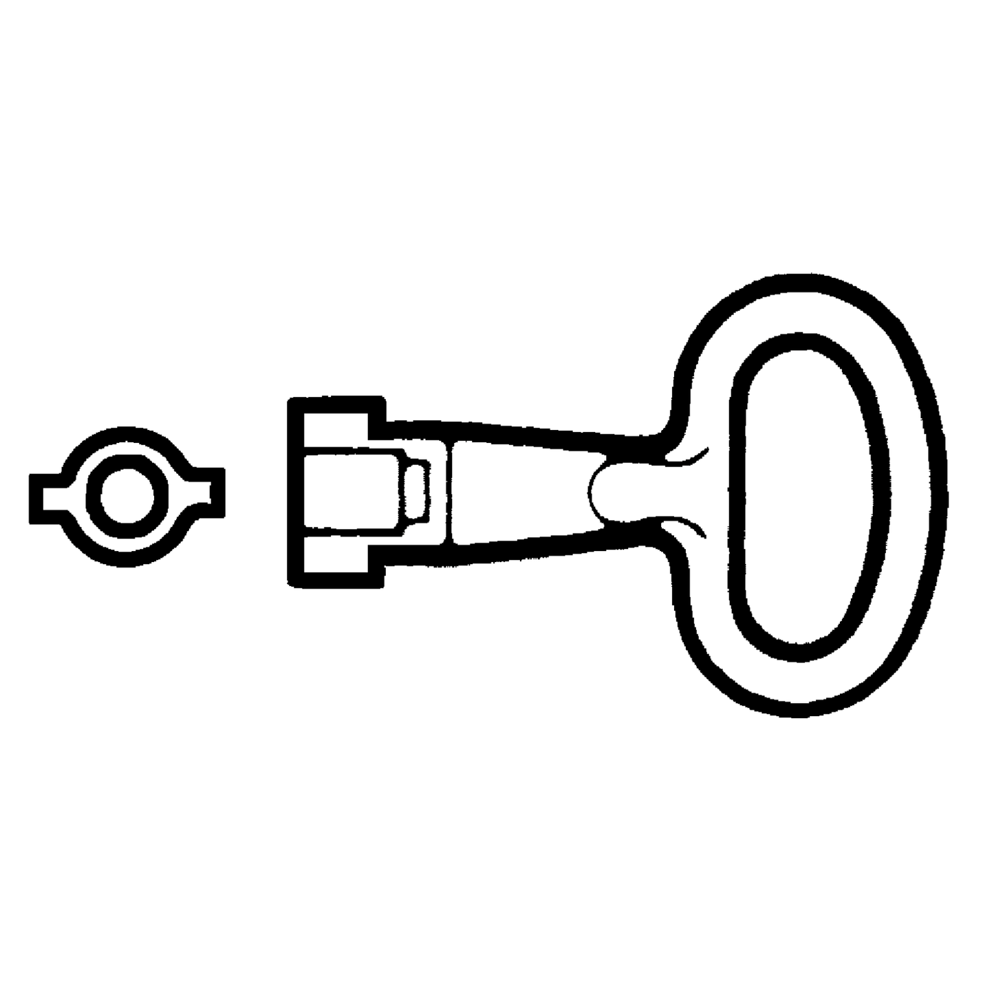 Schneider Electric-NSYLDB5-PanelSeT - Thalassa - clé metallique - insert double barre - 5mm