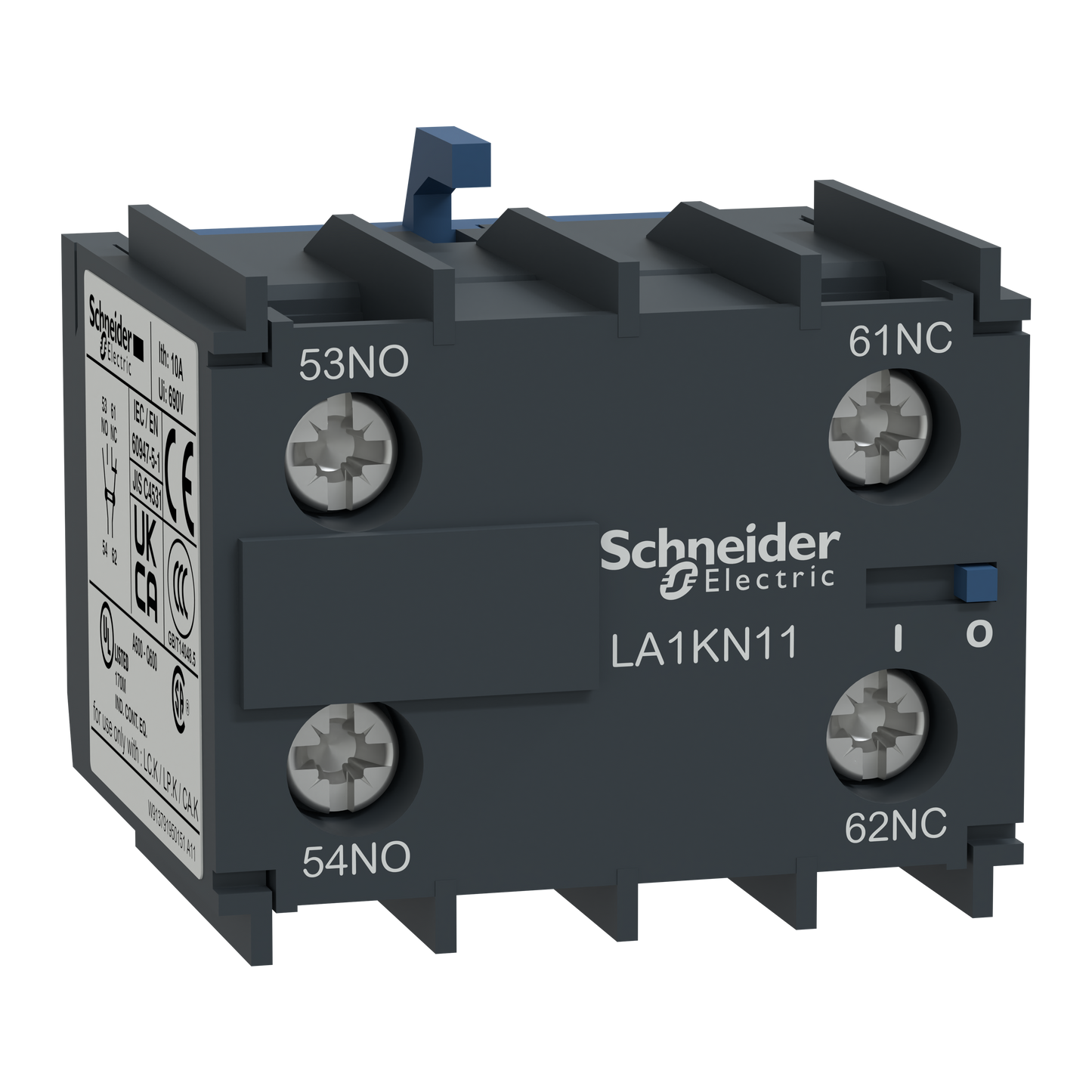 Schneider Electric-LA1KN02-TeSys CA - bloc de contacts auxiliaires - 0F+2O - bornes à vis-étriers
