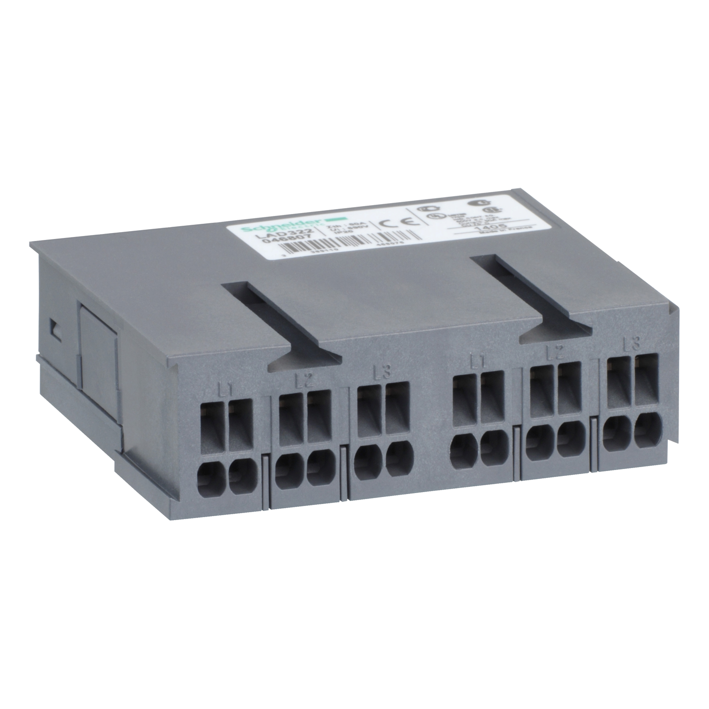 Schneider Electric-LAD322-TeSys D - répartiteur de puissance - pour 2 démarreurs avec disjoncteurs GV2